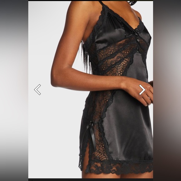 NWT Dolls Kill Sugar Thrillz Lunar Outdoor Courtship Lace Slip Dress - Picture 4 of 5